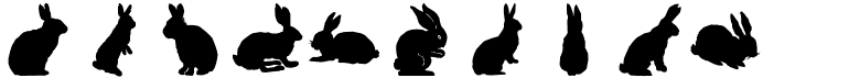 preview image of the LP Rabbits 1 font