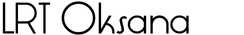 preview image of the LRT Oksana font