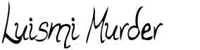 preview image of the Luismi Murder  font