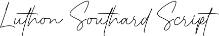 preview image of the Luthon Southard Script font