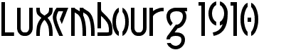 preview image of the Luxembourg 1910 font
