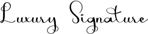 preview image of the Luxury Signature font