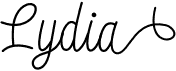 preview image of the Lydia font