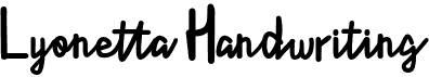 preview image of the Lyonetta Handwriting font