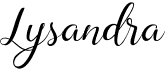 preview image of the Lysandra font