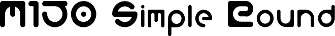 preview image of the M150 Simple Round Font font