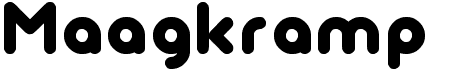 preview image of the Maagkramp font