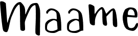 preview image of the Maame font