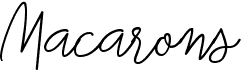 preview image of the Macarons font
