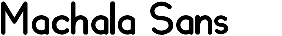 preview image of the Machala Sans font