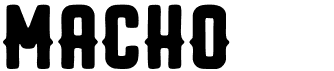 preview image of the Macho font