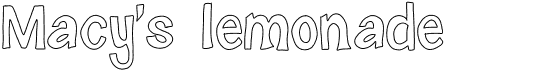 preview image of the Macy's lemonade font