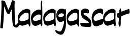preview image of the Madagascar font