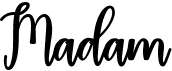 preview image of the Madam font