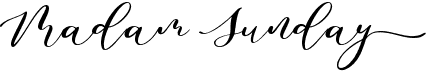 preview image of the Madam Sunday font