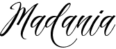 preview image of the Madania Script font