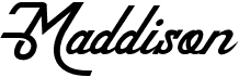 preview image of the Maddison font