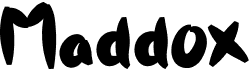 preview image of the Maddox font