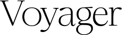 preview image of the MADE Voyager font