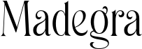preview image of the Madegra font