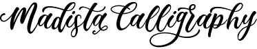 preview image of the Madista Calligraphy font