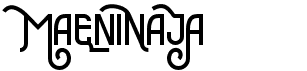 preview image of the Maeninaja font