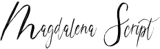 preview image of the Magdalena Script font