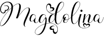 preview image of the Magdolina font