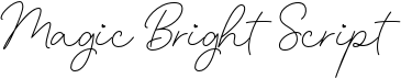 preview image of the Magic Bright Script font