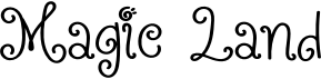 preview image of the Magic Land font