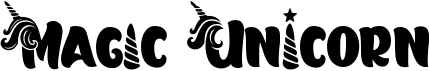 preview image of the Magic Unicorn font