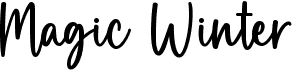 preview image of the Magic Winter font