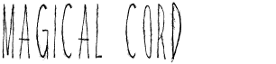 preview image of the Magical Cord font