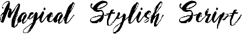 preview image of the Magical Stylish Script font