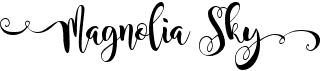preview image of the Magnolia Sky font