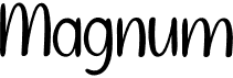 preview image of the Magnum font