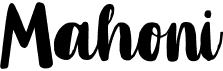 preview image of the Mahoni font