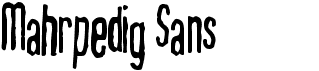 preview image of the Mahrpedig Sans font