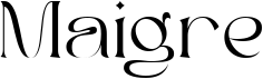 preview image of the Maigre font