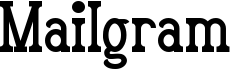 preview image of the Mailgram font