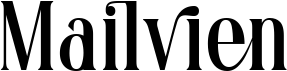 preview image of the Mailvien font