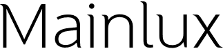 preview image of the Mainlux font