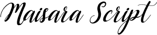 preview image of the Maisara Script font