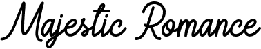 preview image of the Majestic Romance font