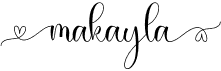 preview image of the Makayla font