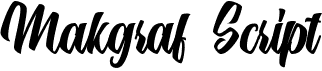 preview image of the Makgraf Script font