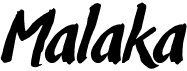 preview image of the Malaka Brush font