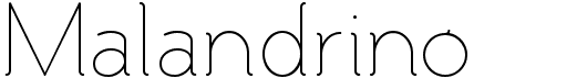 preview image of the Malandrino font