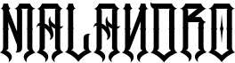 preview image of the Malandro font