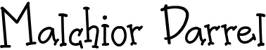 preview image of the Malchior Darrel font